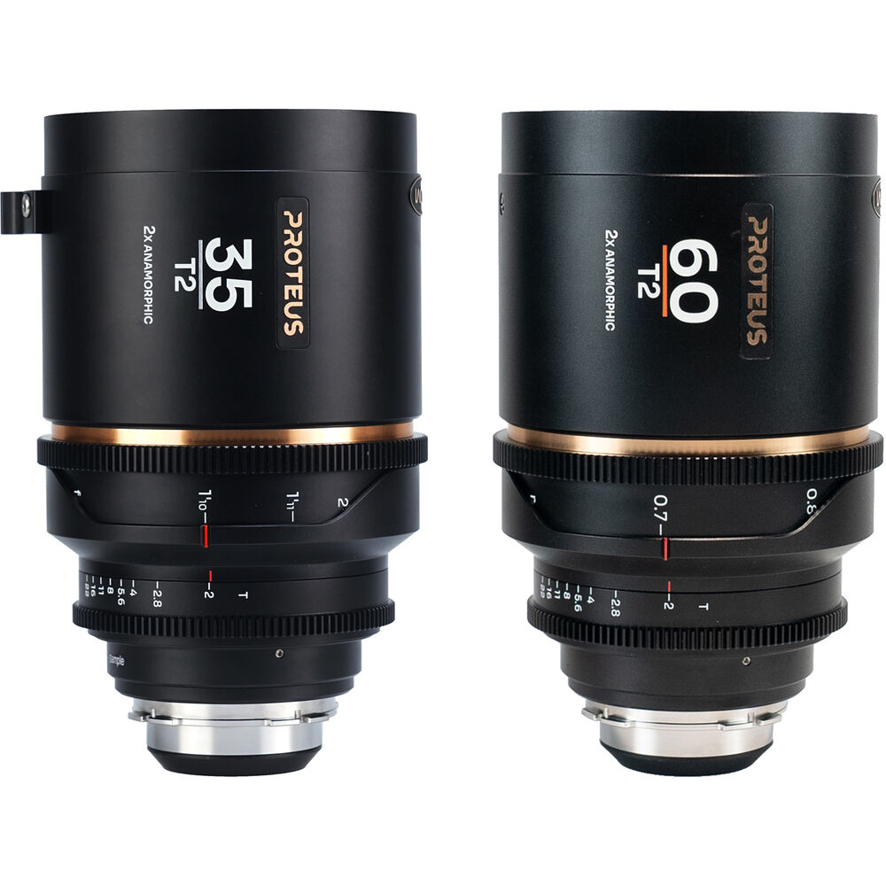 Venus Optics Laowa Proteus 2x Anamorphic 35 & 60mm T2 Lens Bundle (Silver Flare)
