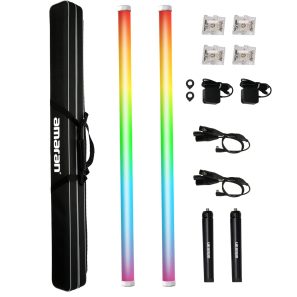 Aputure Amaran PT4c RGB LED Pixel Tube Light 2 light production kit (4ft)