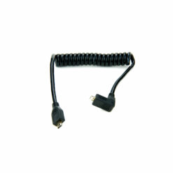 Atomos coiled right-angle micro HDMI to micro HDMI cable (30-45cm)