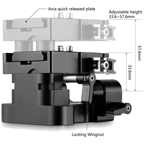 Smallrig Universal 15mm Rail Support System Baseplate - Image 4