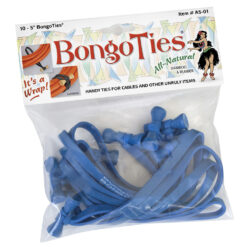 Bongo Ties 5" - 10 Pack Blue