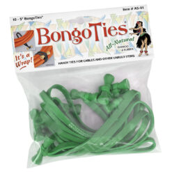 Bongo Ties 5" - 10 Pack Green