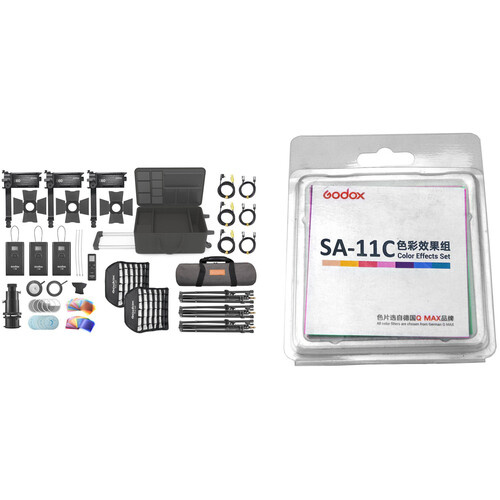 Godox S60-D- Focusing Light Kit (3xS60 & Accessories)