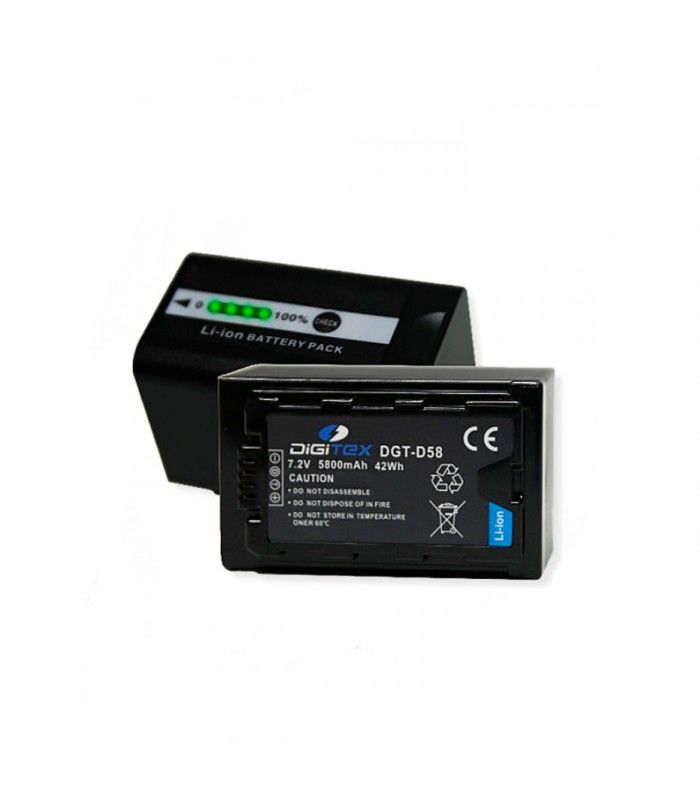 Digitex DGT-D58 Panasonic VWD58 Type Battery
