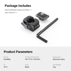 Smallrig Dropin Hawklock Universal Quick Release Clamp/Plate - Image 4