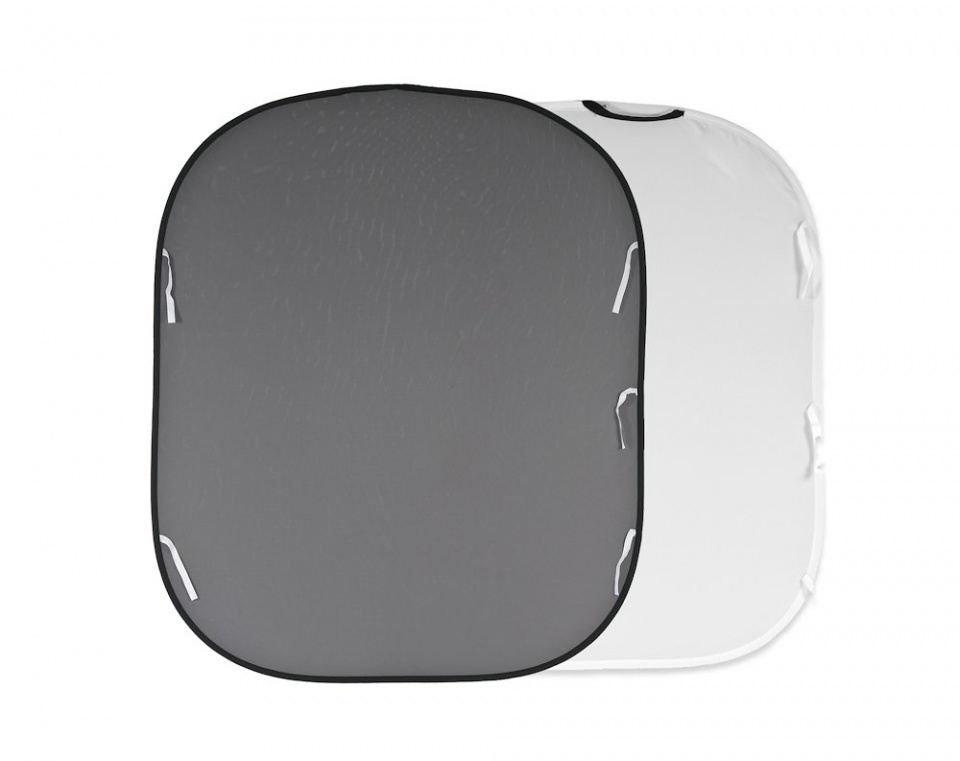 Manfrotto Plain Collapsible 1.5 x 1.8m White/Mid Grey
