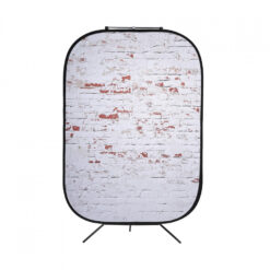 Manfrotto Urban Collapsible 1.5m x 2.1m (5' x 7') Classic Red / Distressed White Brick - Image 3