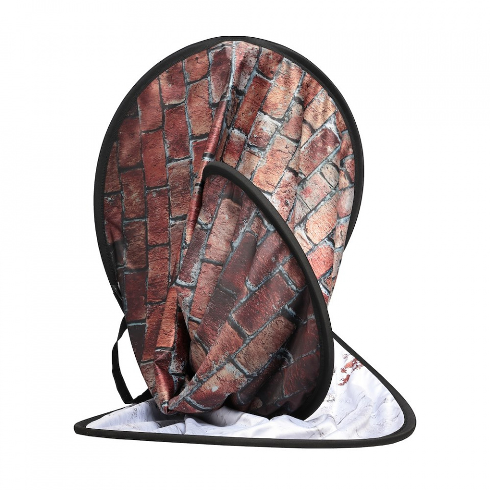 Manfrotto Urban Collapsible 1.5m x 2.1m (5' x 7') Classic Red / Distressed White Brick - Image 4