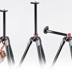 Manfrotto 190 Aluminium Tripod 4-S Horiz. Col - Image 3