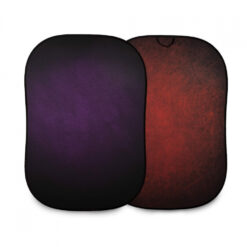 Manfrotto By Manfrotto Vintage Collapsible 1.5 x 2.1m (5’ x 7’) Aubergine/Crimson