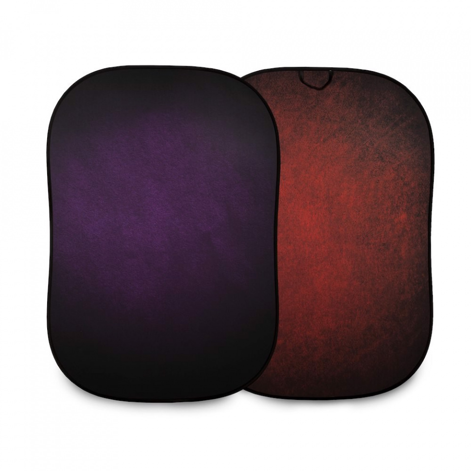 Manfrotto By Manfrotto Vintage Collapsible 1.5 x 2.1m (5’ x 7’) Aubergine/Crimson