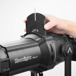 1x Spotlight Mount 36 ° Lens 1x Junior/Baby Mount (attached) 1x Gobo Holder 1x Gel Frame 3x B-Size Gobos 1x Lens Cleaning Pen 1x Air Blower 1x Cleaning Cloth 1x Hard Case accesory