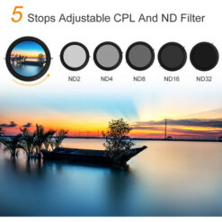 K&F Concept 67mm Circular Polarizer + Variable ND Filter - Image 6