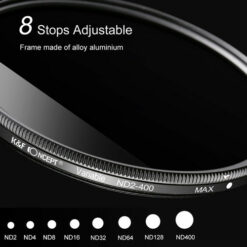 K&F Concept 72mm Slim Variable ND Filter - Image 4