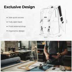 K&F Concept KF13087AV5 Camera Bag Black/Grey - Image 2