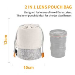 K&F Concept KF13121 Lens Bag Grey - Image 3