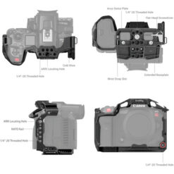 Smallrig 3890 Black Mamba Cage for EOS R5C - Image 6
