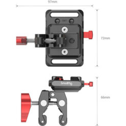 Smallrig 2989 Mini V-Mount Battery Plate c/w Crab Shaped Clamp - Image 2