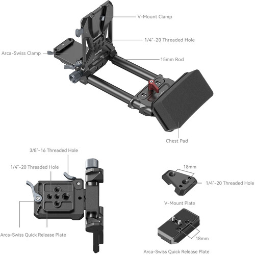 Smallrig 4063 Advanced Compact V-Mount Battery Mount System - Image 4