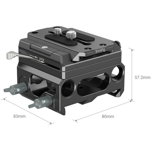 Smallrig 3067 Baseplate with Dual 15mm Rod Clamp - Image 3