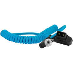 Kondor Blue Coiled D-Tap to Locking DC 2.1mm Right-Angle Cable - Image 2