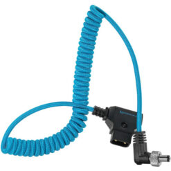 Kondor Blue Coiled D-Tap to Locking DC 2.1mm Right-Angle Cable - Image 4